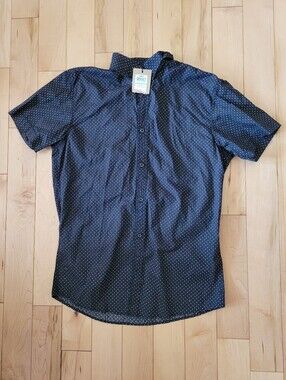 Brand new Produkt men's size small navy short sleeve button up shirt